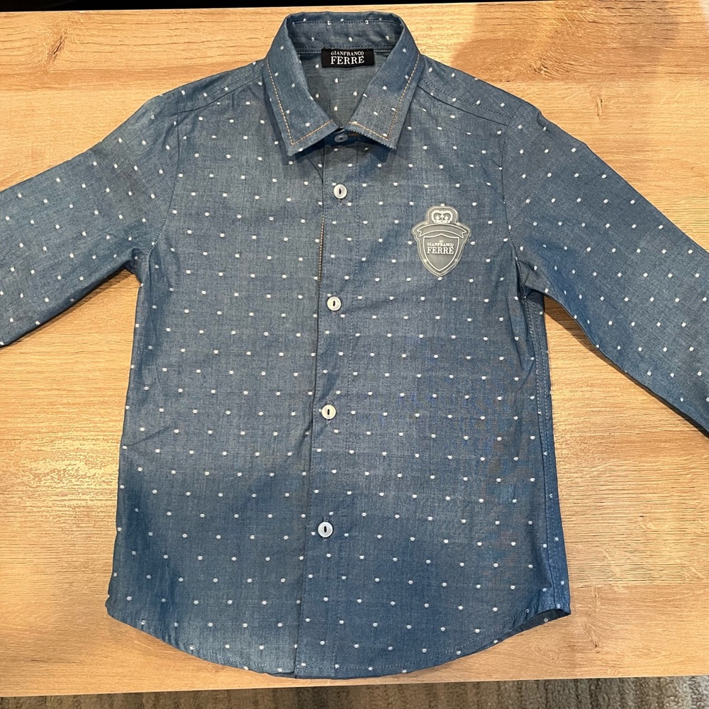 Gianfranco Ferre Boys Long-Sleeved Button Down (3/4)